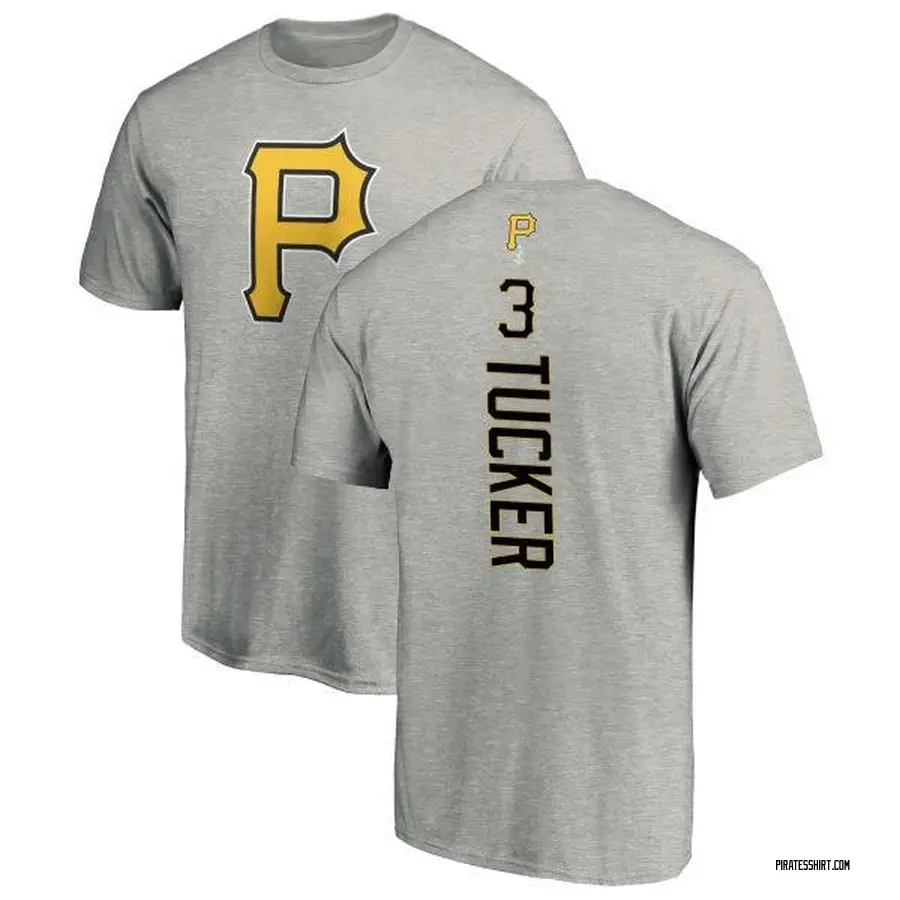 Men's Cole Tucker Pittsburgh Pirates Backer T-Shirt - Ash